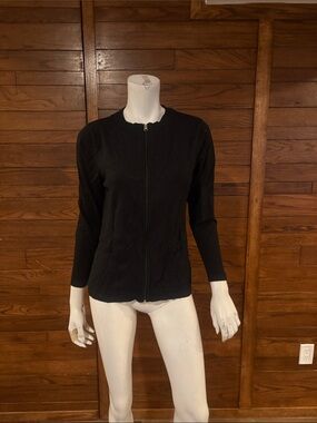 Classic Black Women's Zip Bomber Jacket
